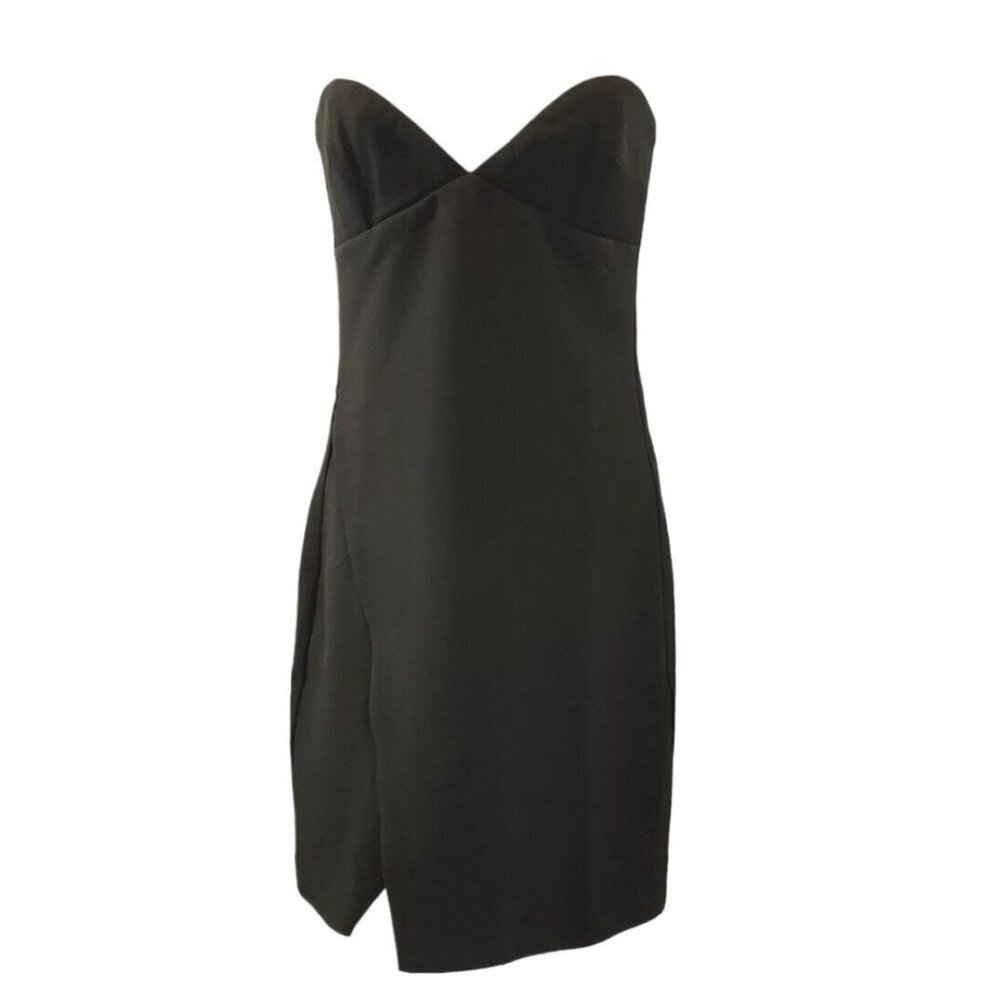Chrissy Teigen Mini Dress Size Large Black Revolve Ivy Strapless Evening Gown - Picture 5 of 15